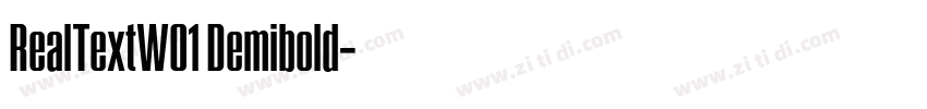 RealTextW01 Demibold字体转换